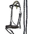 Flat Brown Padded Leather weymouth Bridle 1 web